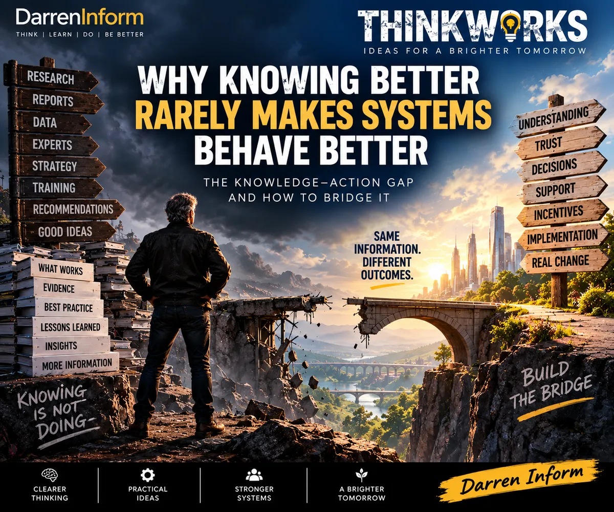 Why Knowing Better Rarely Makes Systems Behave Better