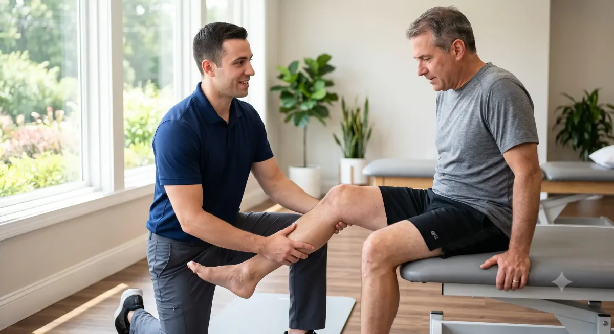 Post-surgery knee rehabilitation with a physical therapist in Jersey City, NJ