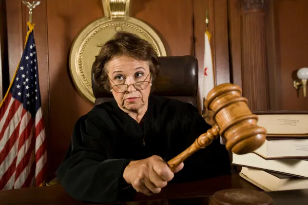 judge with gavel
