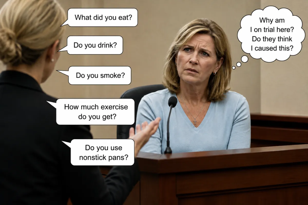 woman on trial