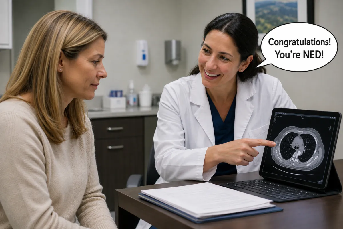 NED woman with doctor