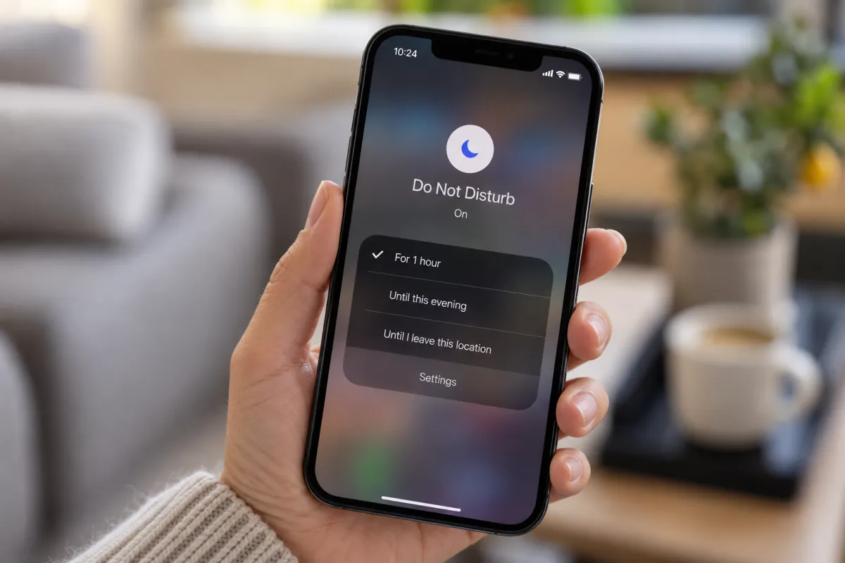 phone on do not disturb