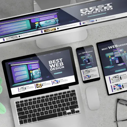 responsive website design on devices