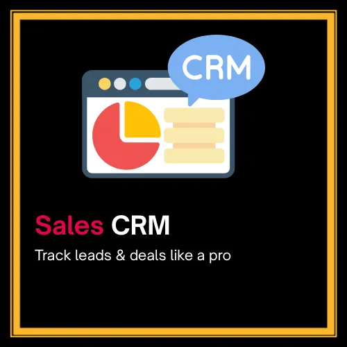 Sales CRM platform to track leads and manage deals efficiently