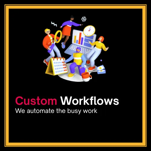 Tailored business workflows to automate repetitive tasks and save time