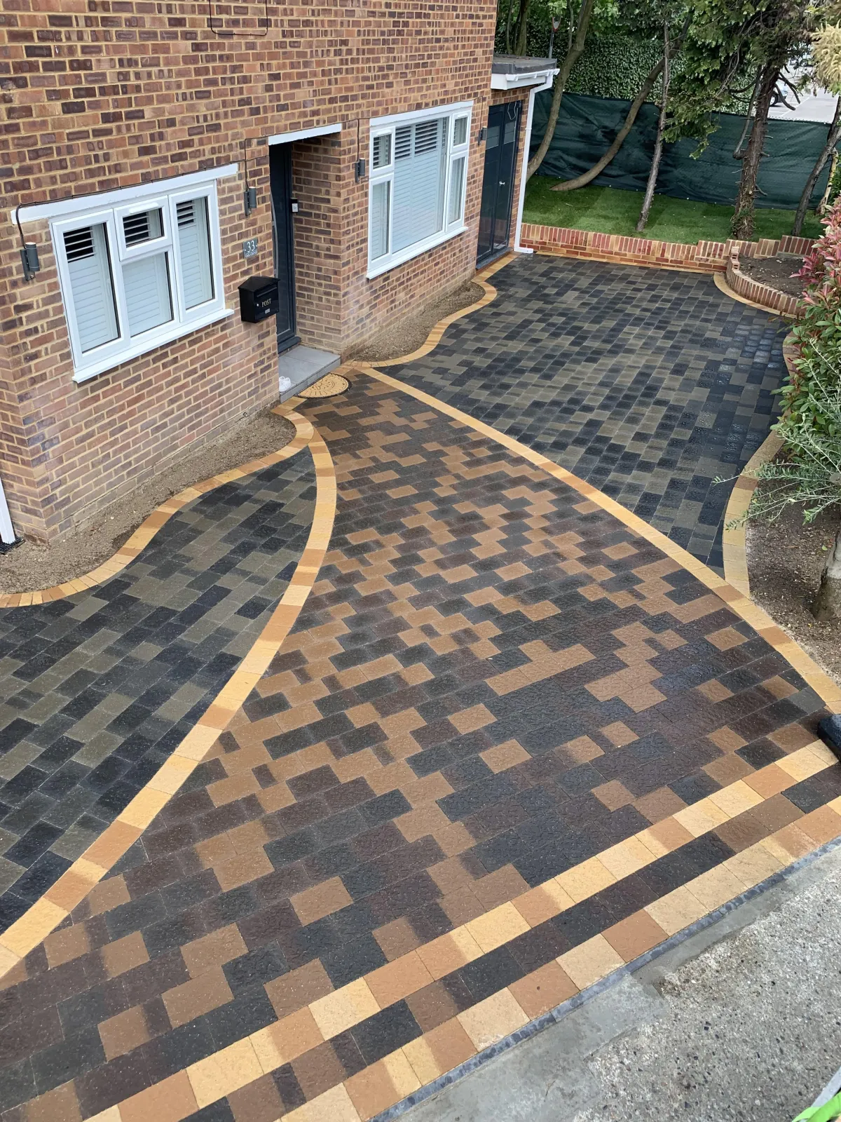 new block paved driveway in sunbury on thames