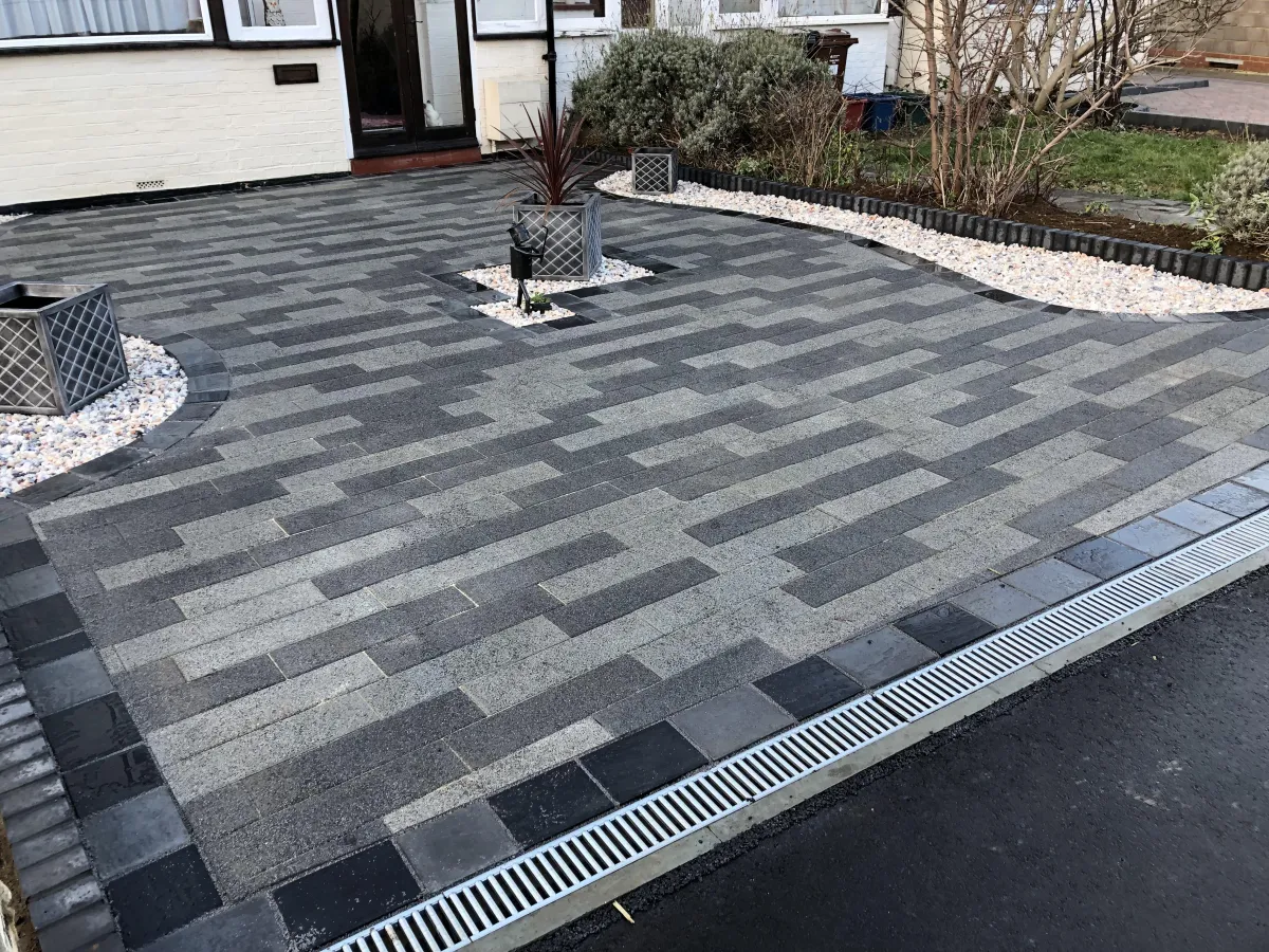 new block paving installation driveway in whitton