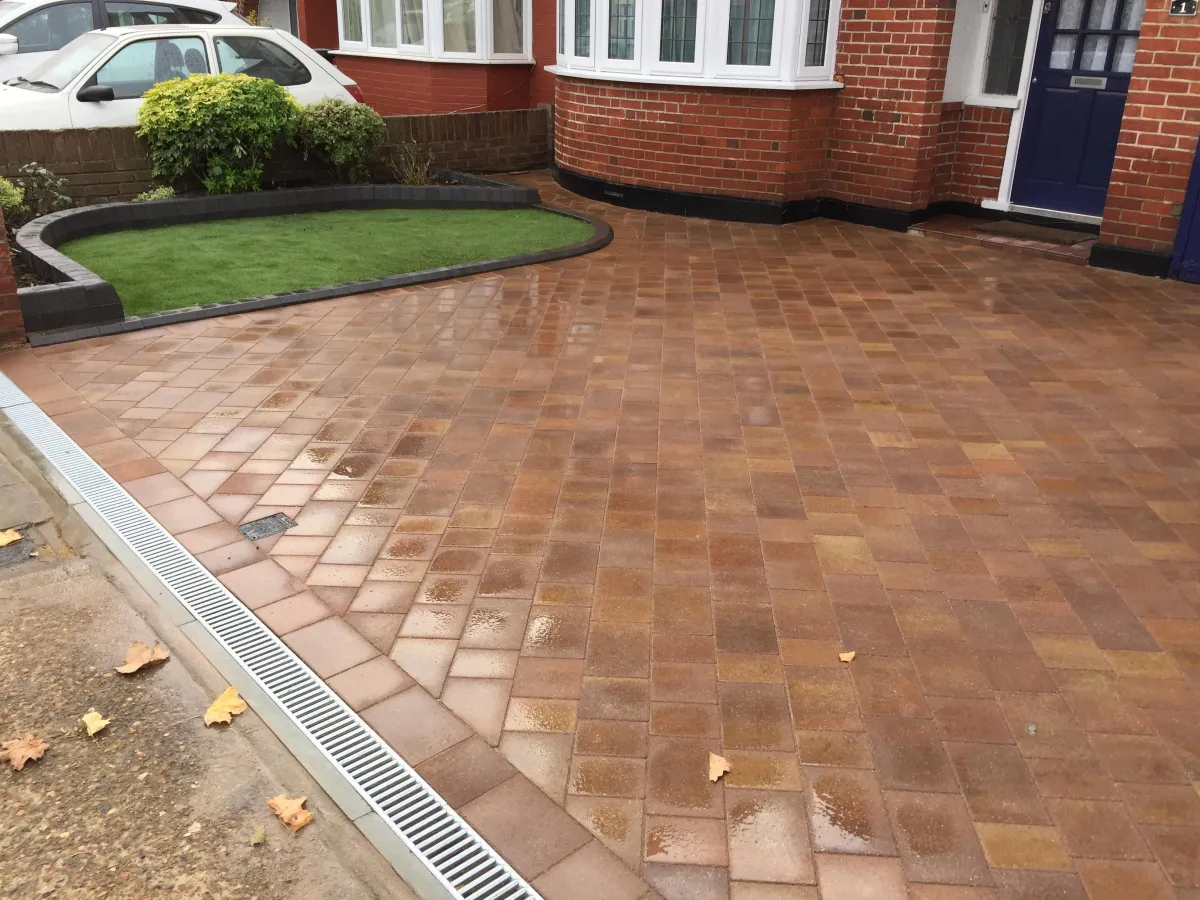 New installation block paving front driveway in Twickenham