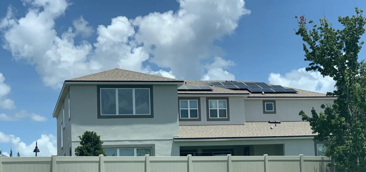 solar panel on house