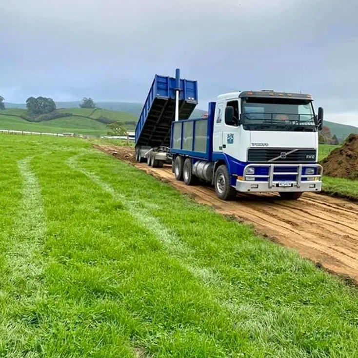  Kobelco digger working on excavation project in Waikato farmland