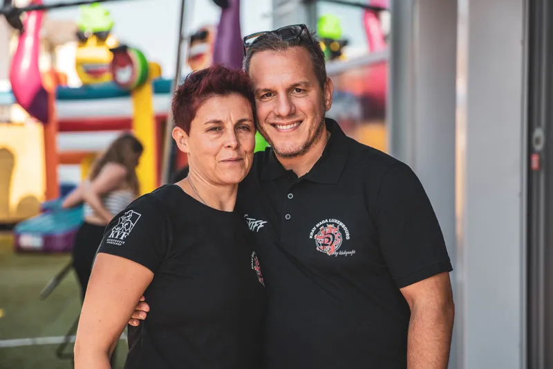 Marc and Jenny at Krav Maga Center by KickYouFit