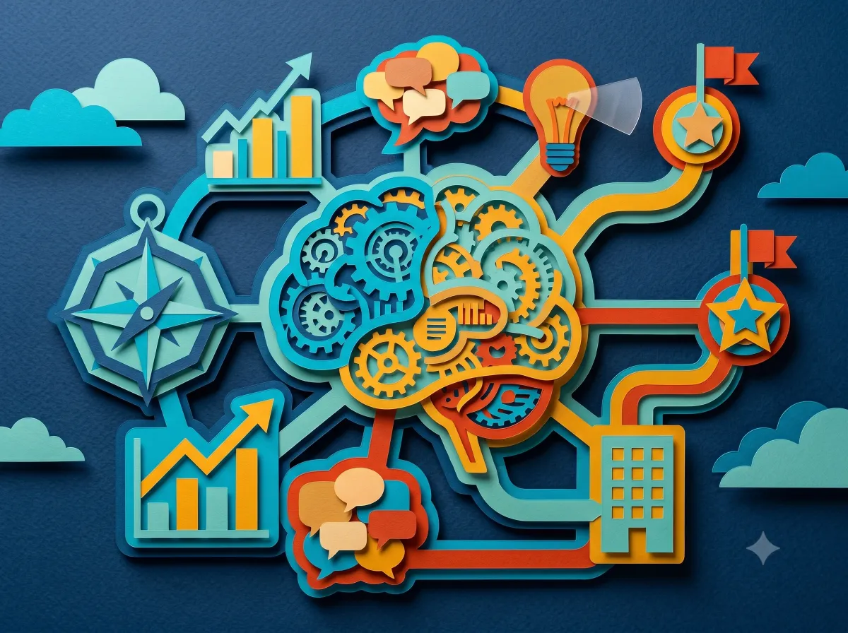 A brain representing a system