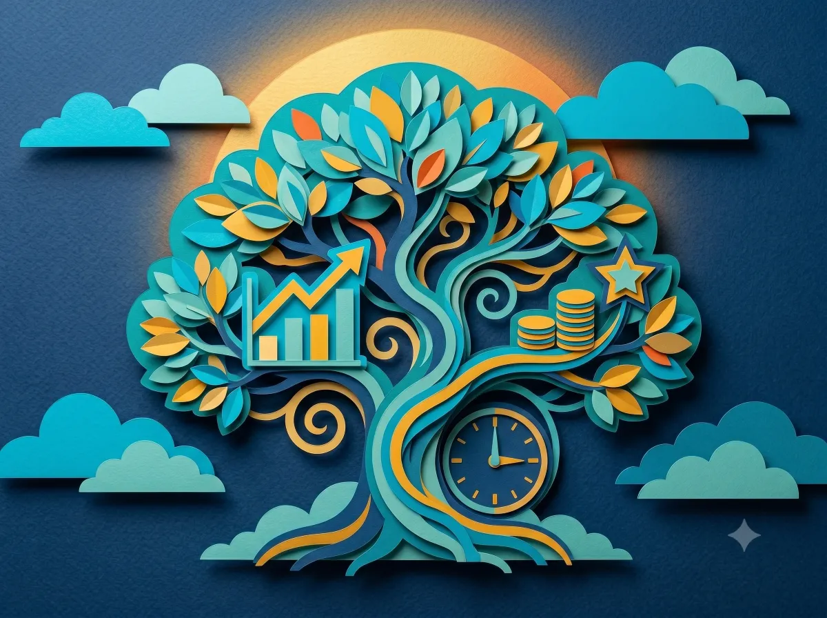 A tree representing growth