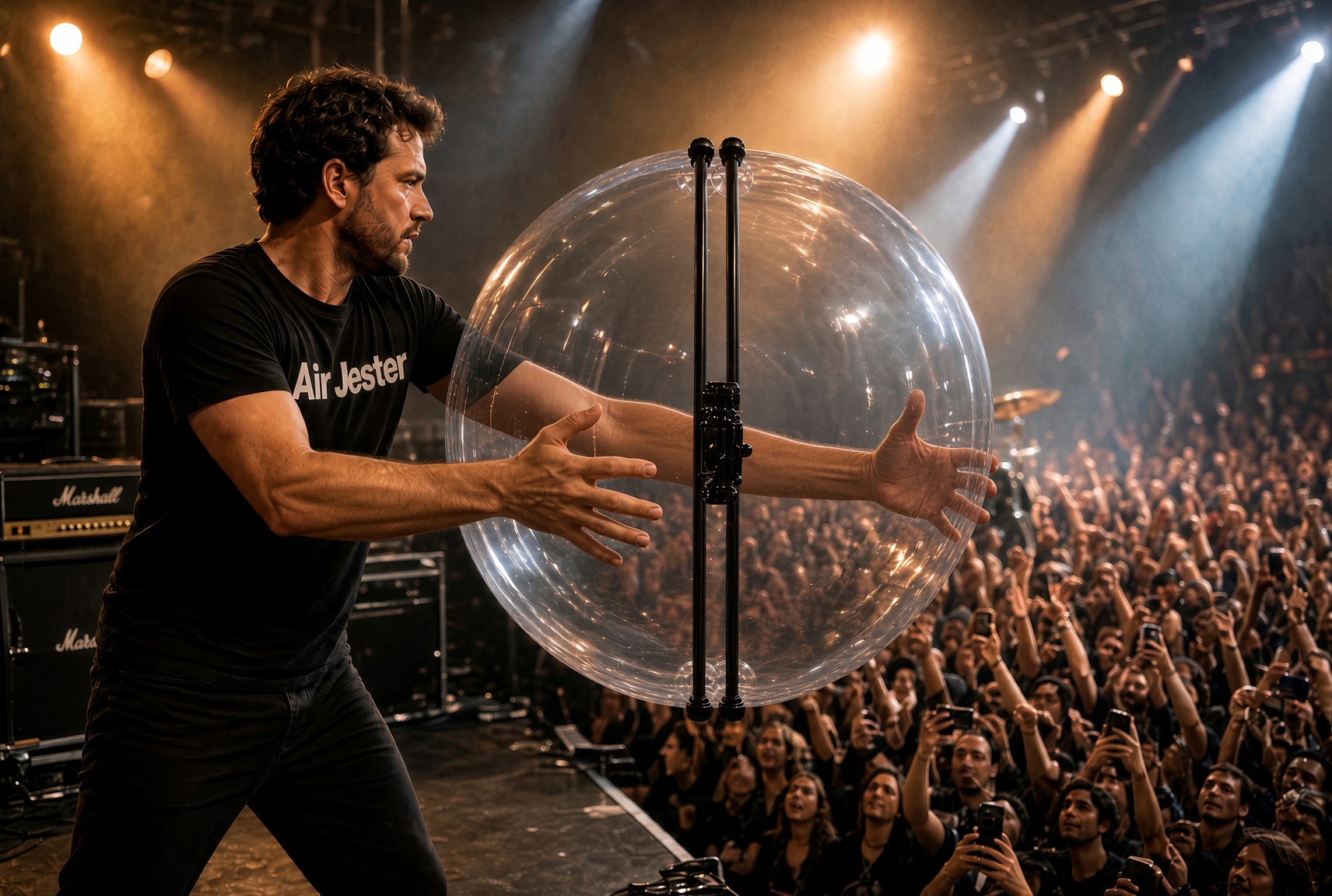 We toss the insta 360 camera ball into the crowd for you!