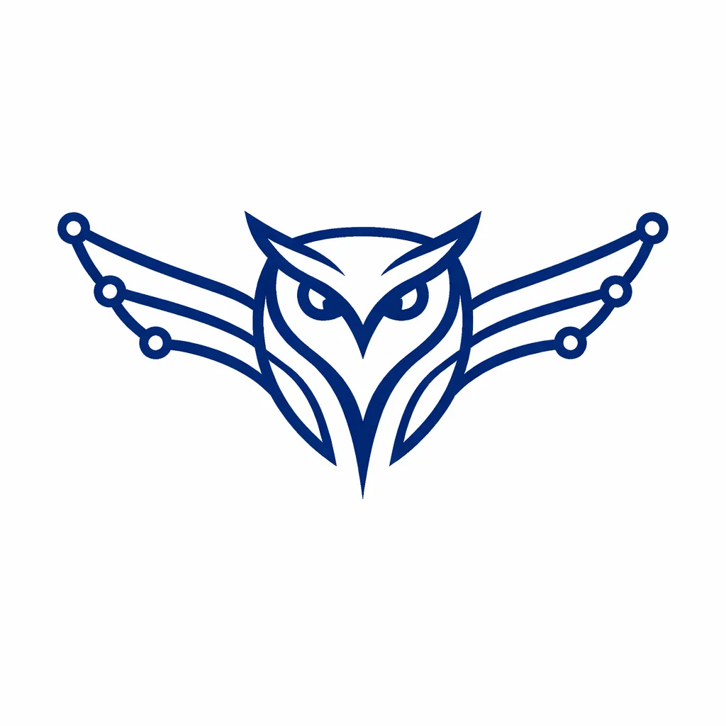 Illustration einer Eule als Symbol für strategische Klarheit, Entscheidungsstruktur und Verhandlungsführung