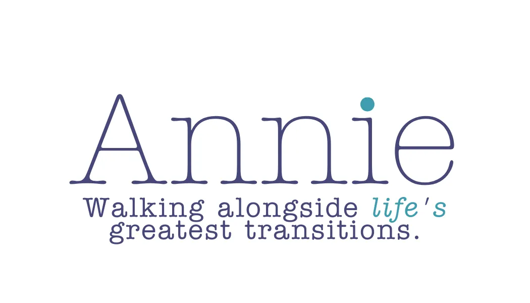 Image of logo for Annie Barber.com - walking alongside life's greatest transitions 