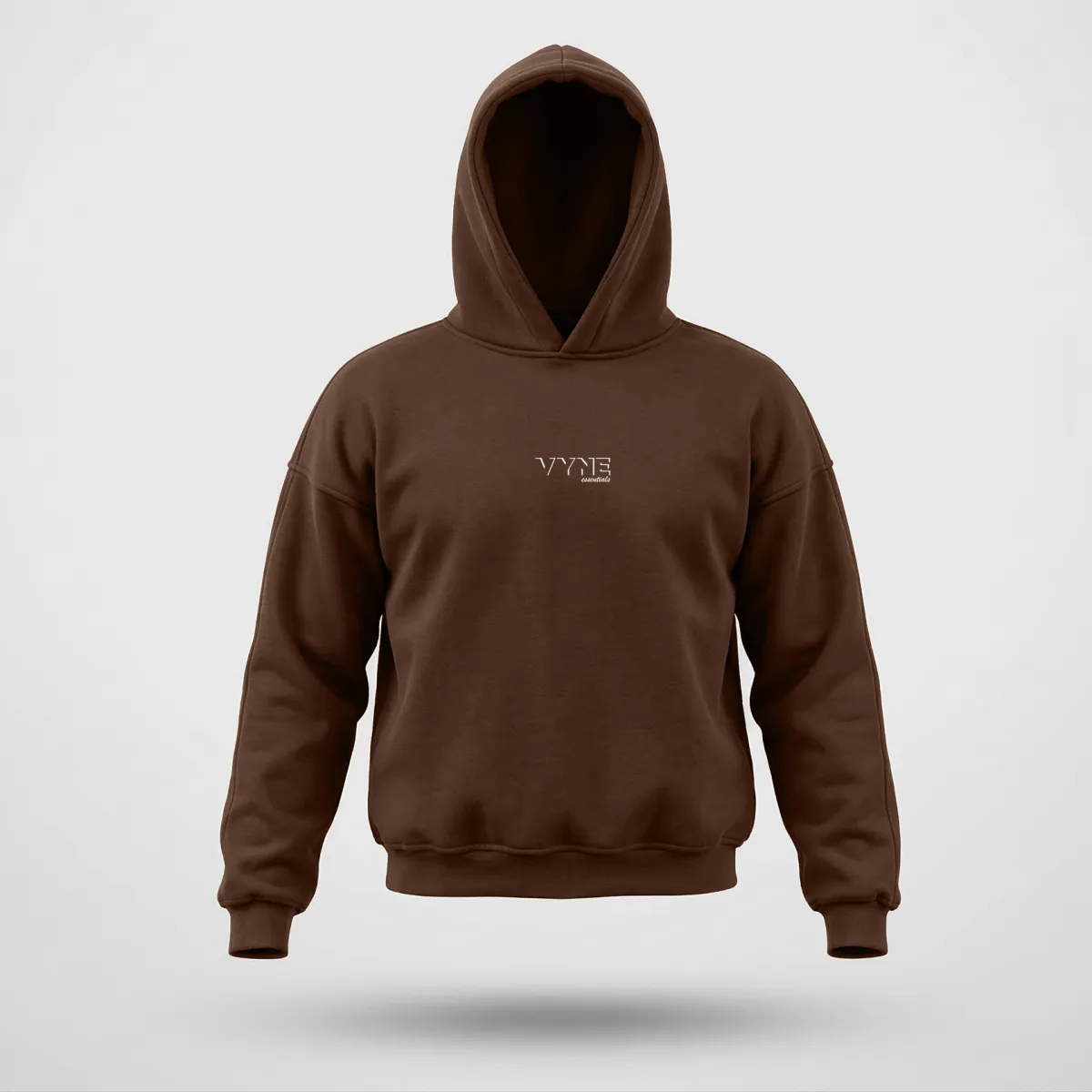 Minimal streetwear hoodie in neutral tone