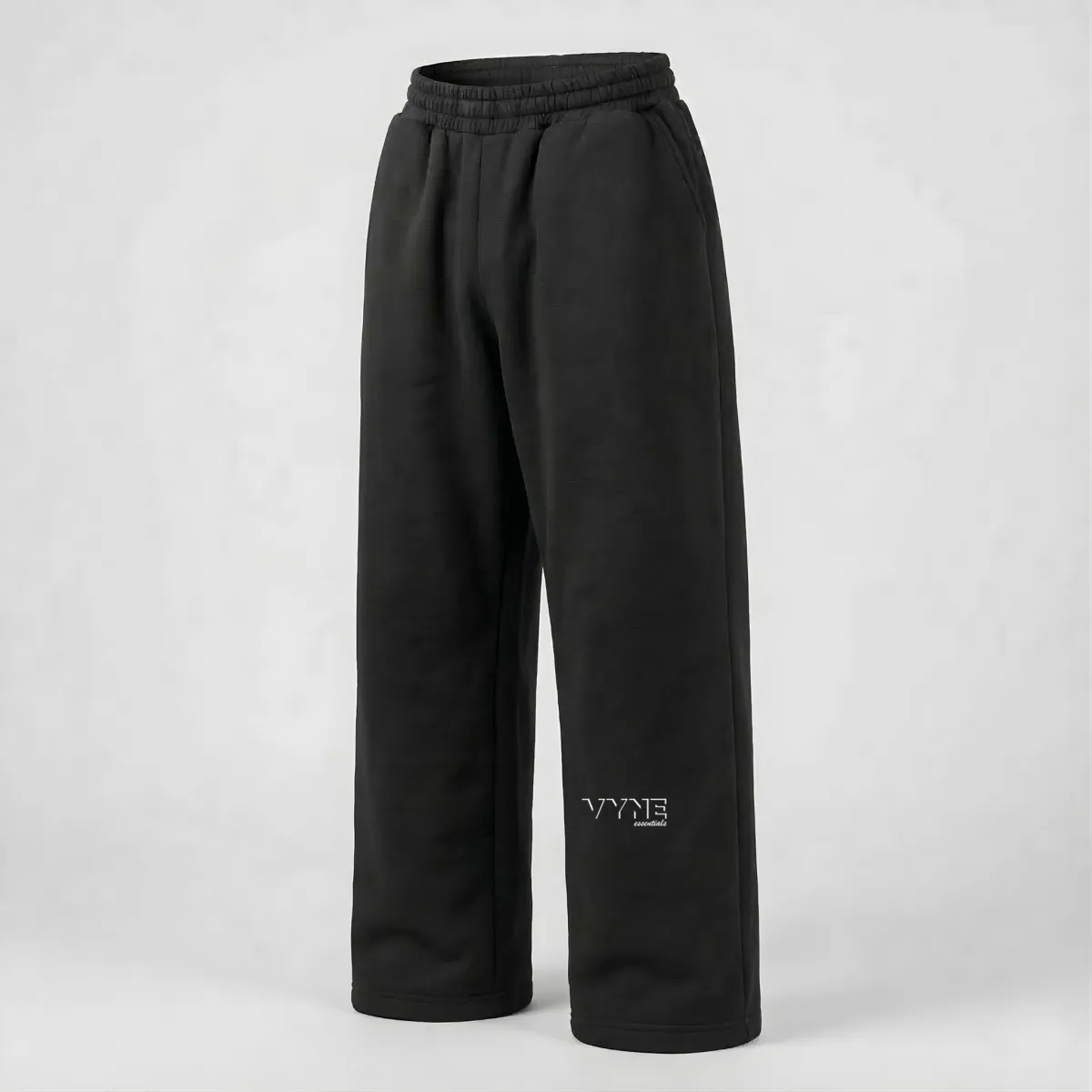 Baggy sweatpants in a neutral tone