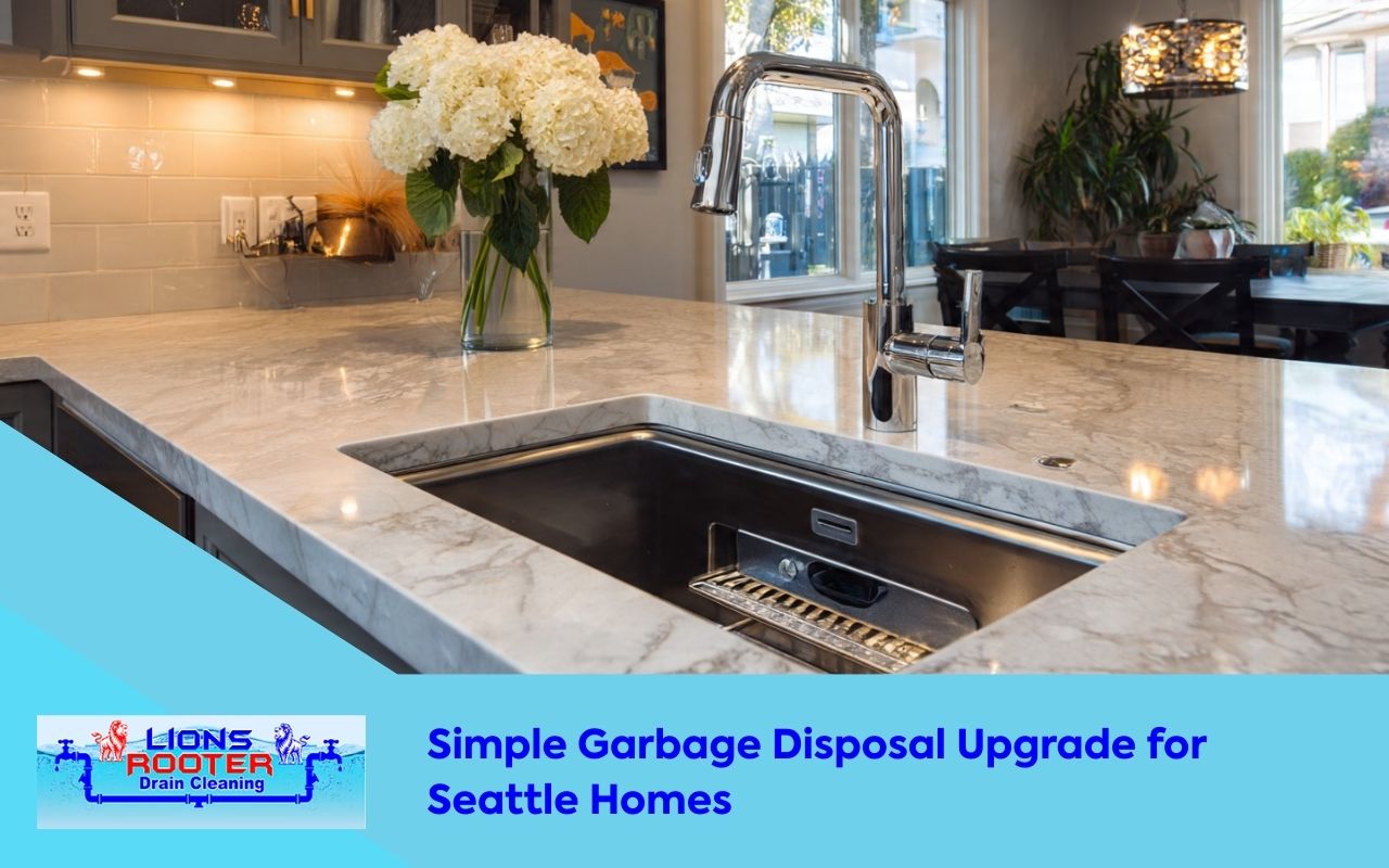Garbage disposal upgrade for Seattle in a modern kitchen with improved grinding performance