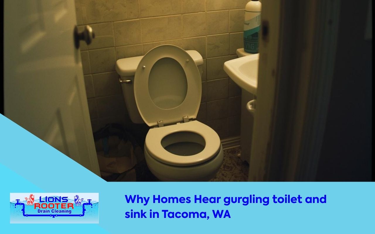gurgling toilet and sink in Tacoma, WA causing noise in a home bathroom