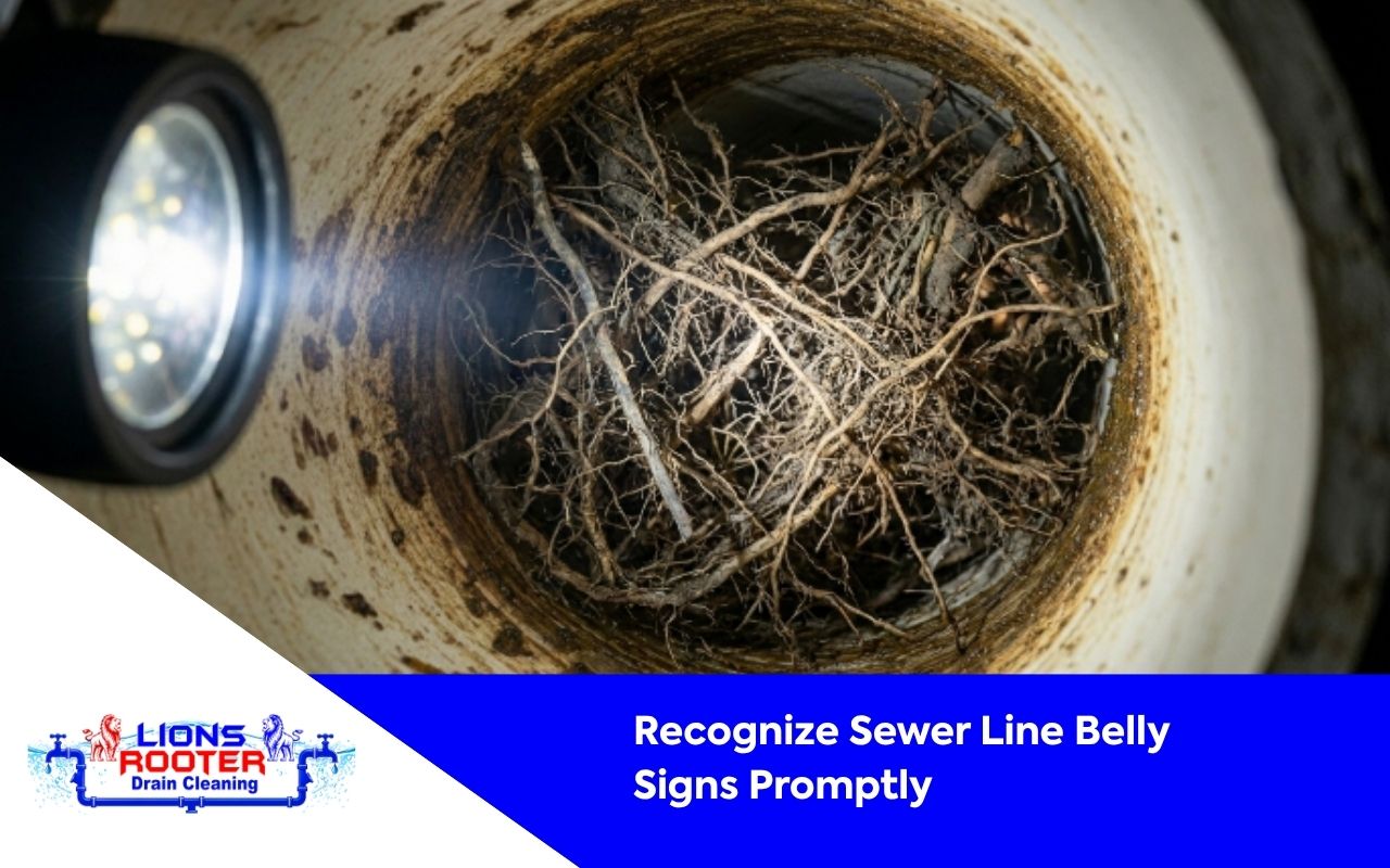 Recognize Sewer Line Belly Signs Promptly