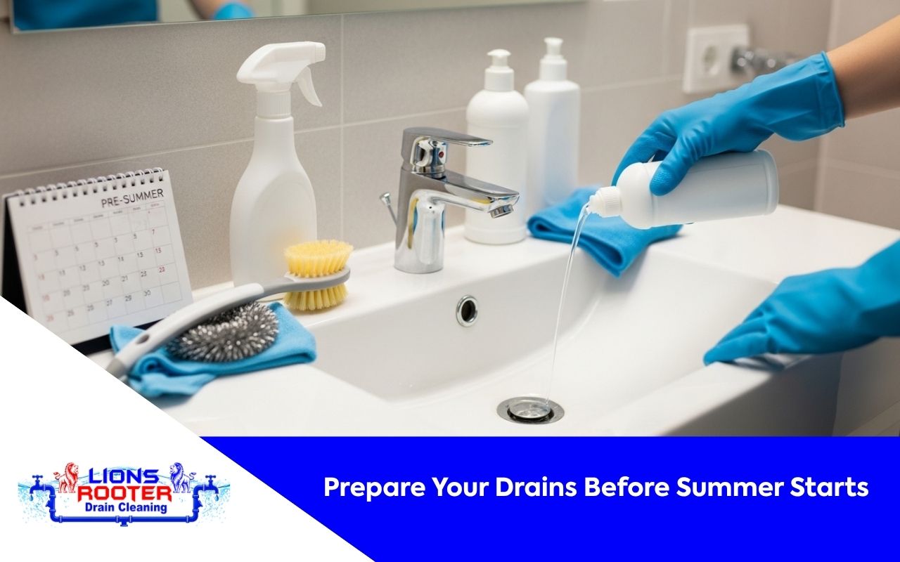 Pre-summer drain maintenance for a clean bathroom sink