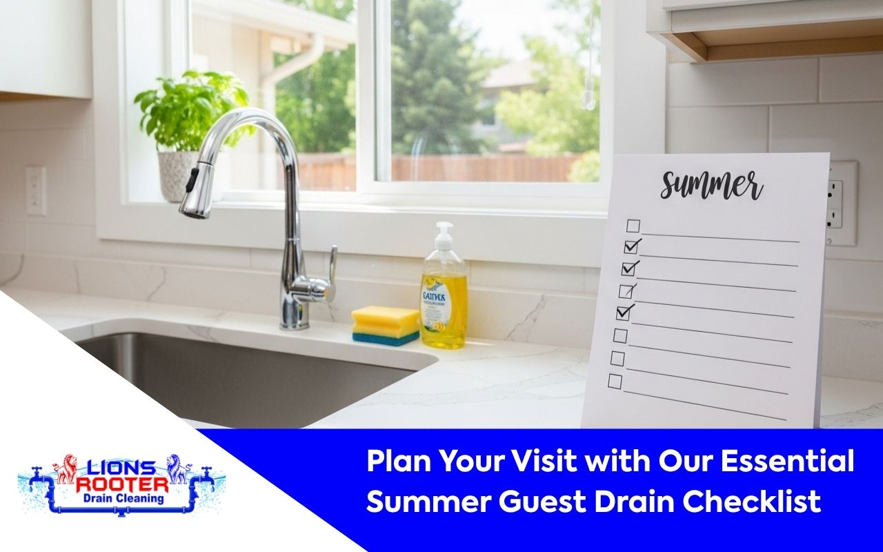 Summer guest drain checklist for clean kitchen drains