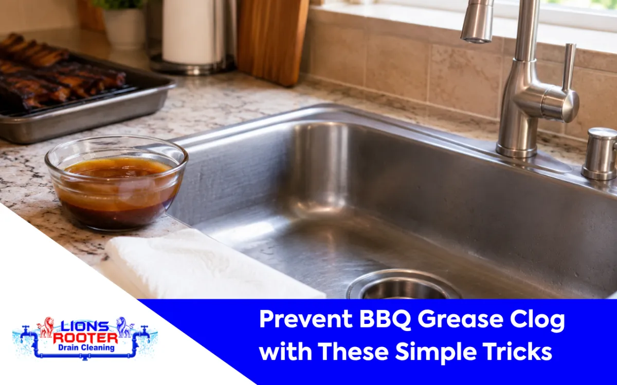 BBQ grease clog prevention tips for a clean kitchen drain