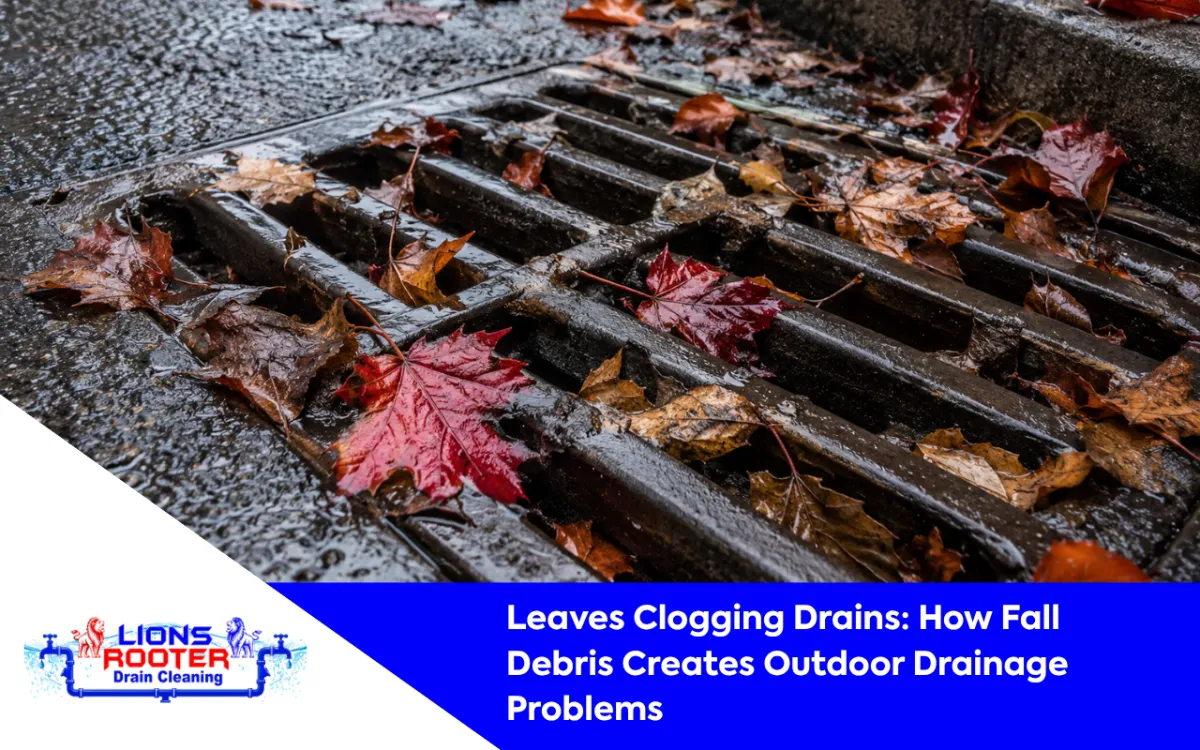 Leaves Clogging Drains: How Fall Debris Creates Outdoor Drainage Problems