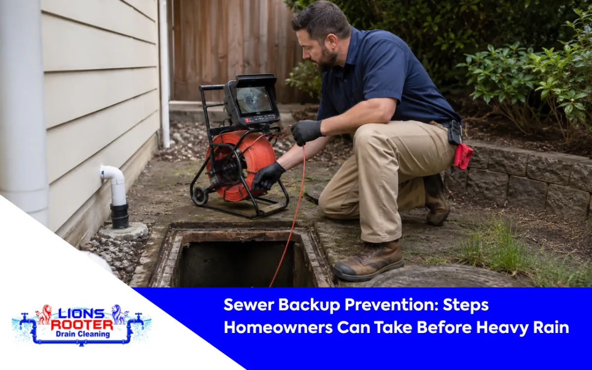 Sewer Backup Prevention: Steps Homeowners Can Take Before Heavy Rain