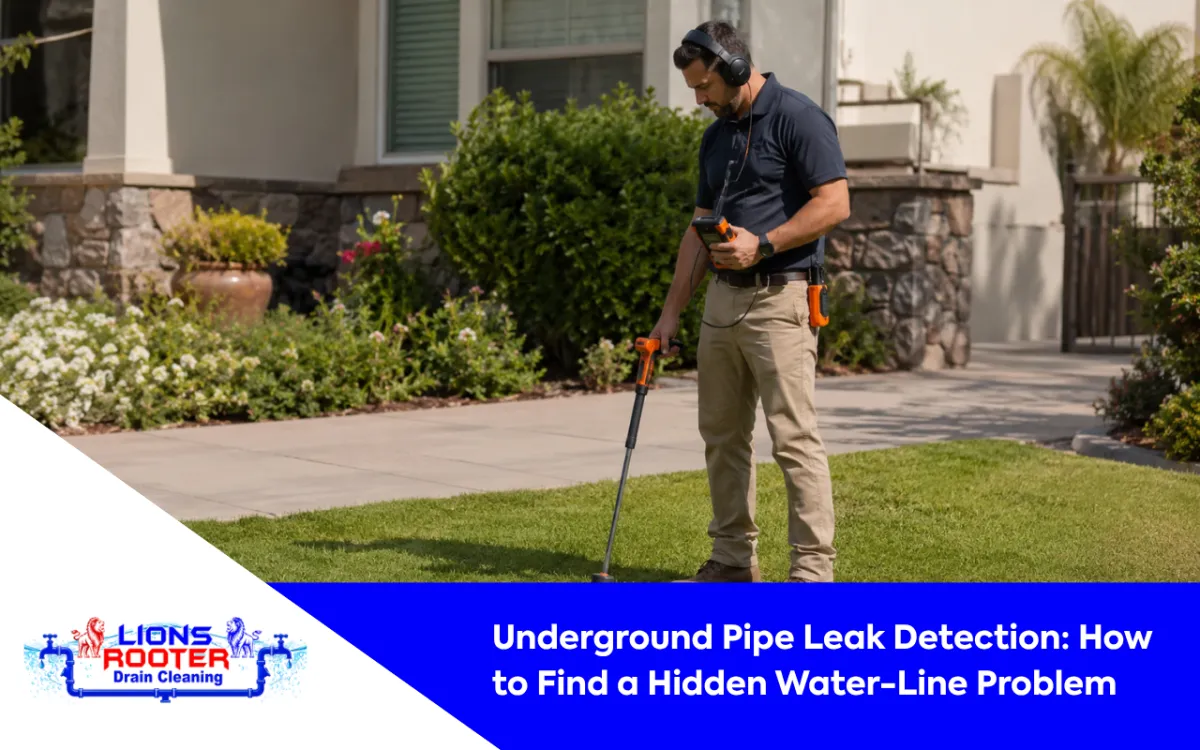 Underground Pipe Leak Detection: How to Find a Hidden Water-Line Problem