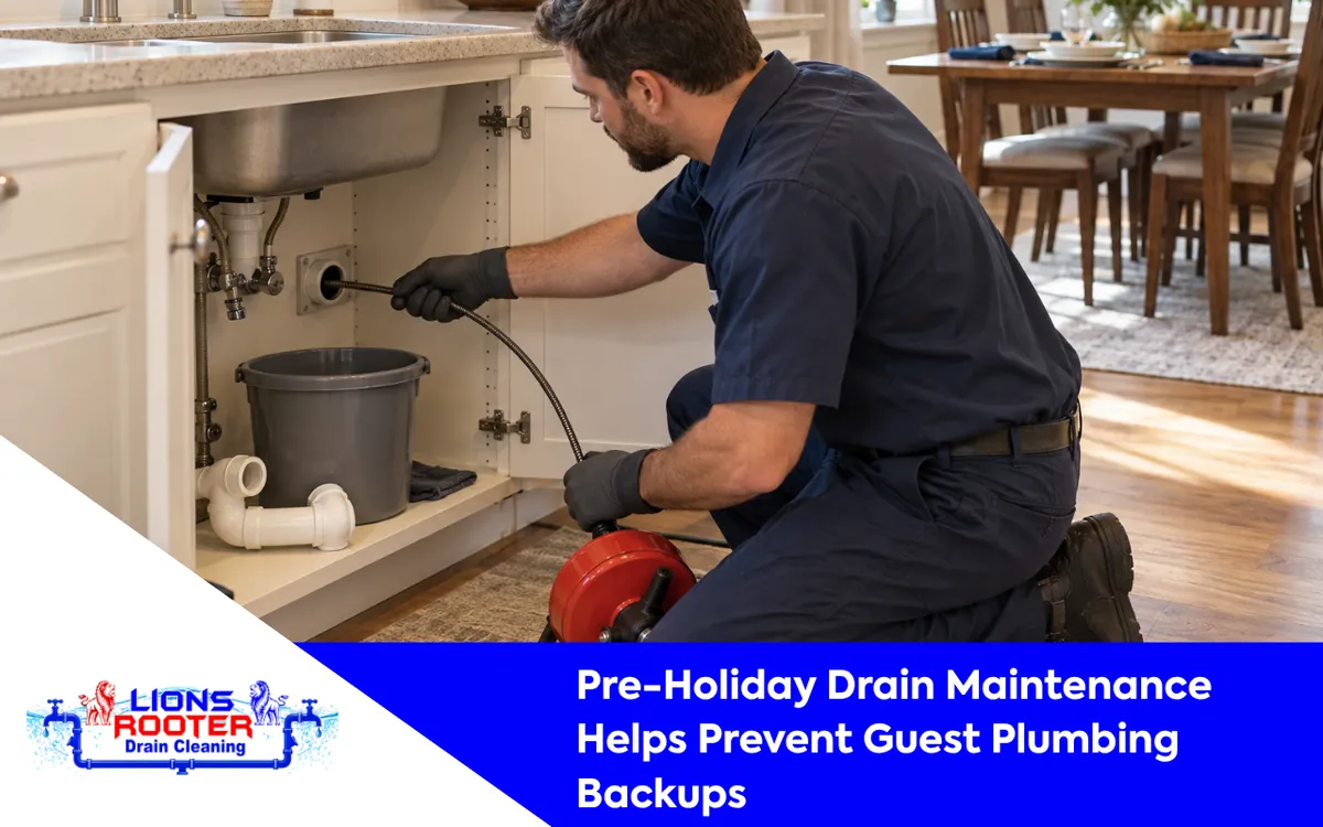 Pre-Holiday Drain Maintenance Helps Prevent Guest Plumbing Backups