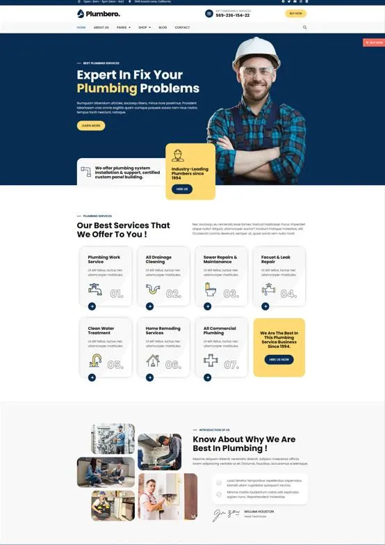 Example of a clean, professional insurance agency website design showcasing service offerings and contact info.