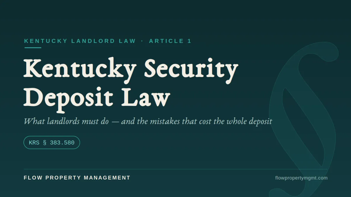 Kentucky Security Deposit Law