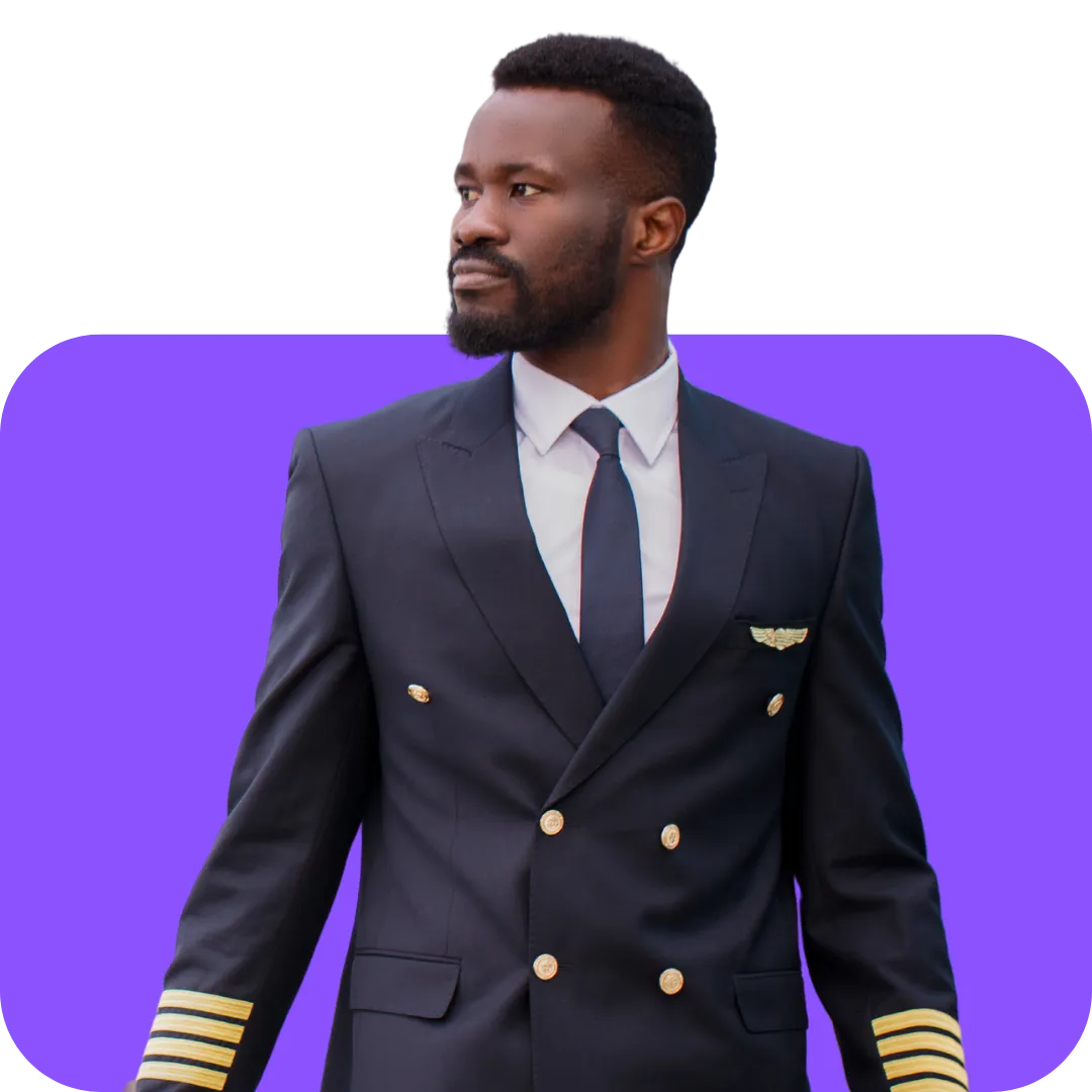travel agent facing left 
