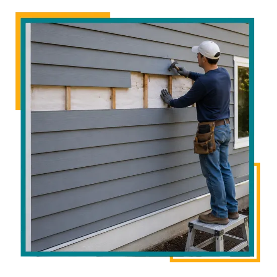 free siding repair estimate for a home in Kent WA