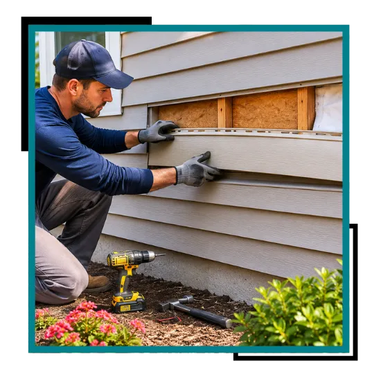 siding repair in Bellevue, WA for damaged home exterior panels
