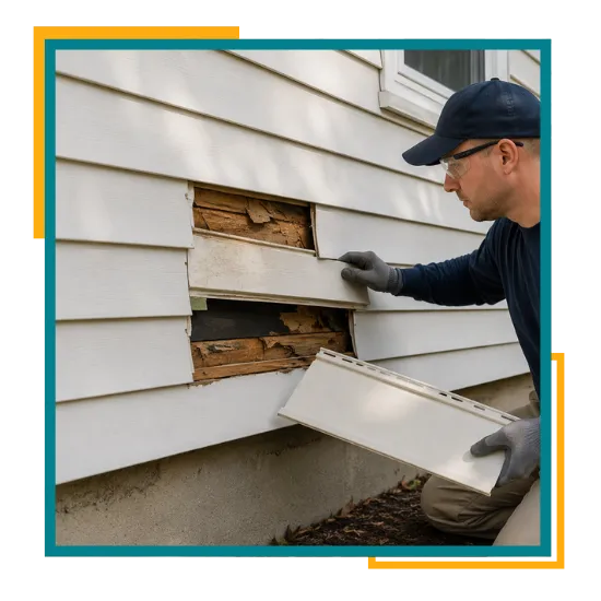 residential siding repair in Bellevue WA for a local house
