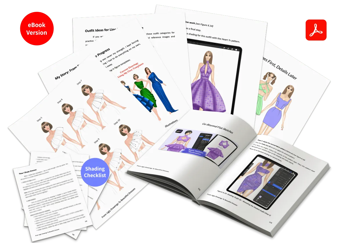 See What's Inside The "From Ugly Drawings To Beautiful Dresses" Book