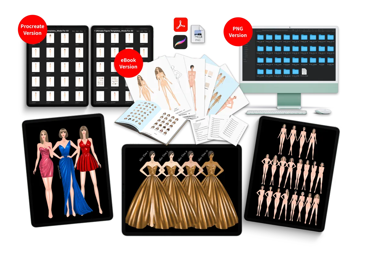 Over 400 Ready-to-Use Fashion Figure Templates