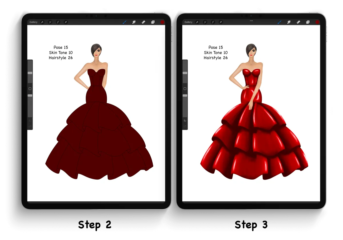 How to use the fashion figure templates