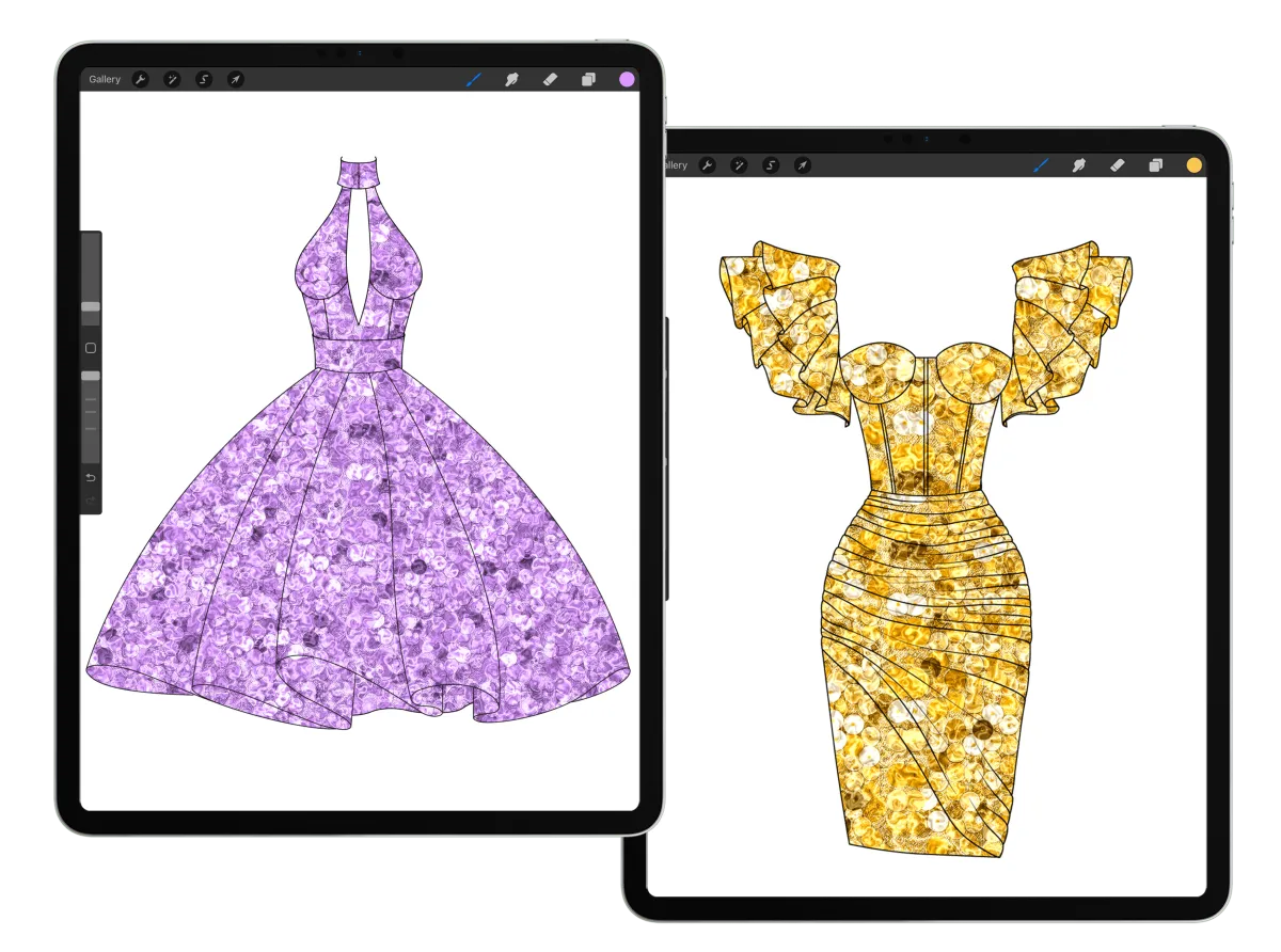 Star Cutout Sequin Patterns