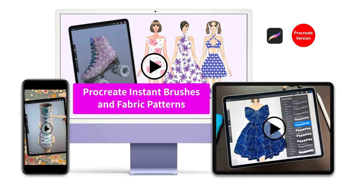 Easy-to-follow video lessons to help you use brushes & patterns with ease.