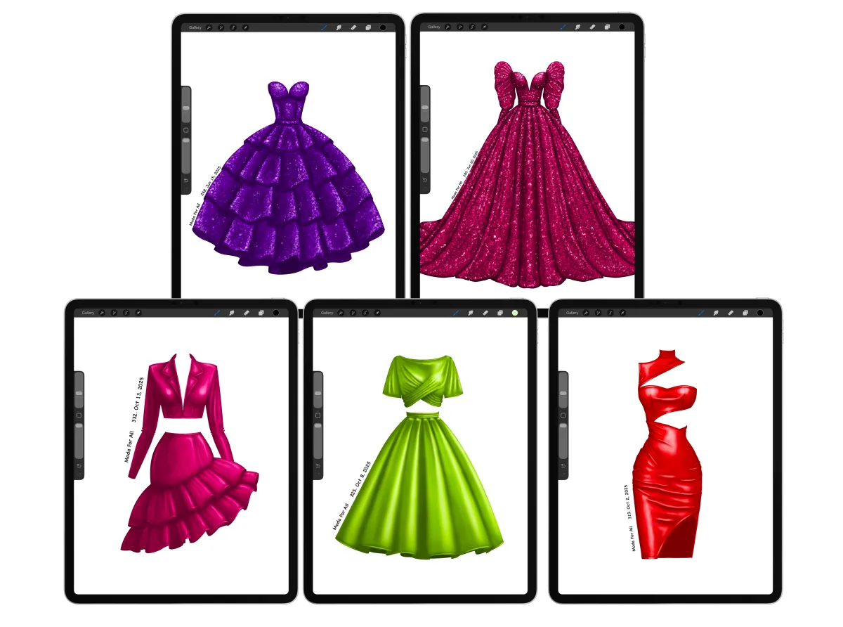 Moda For All Shading Brush - Premium Color Palettes for latex, metallic gold and faux leather textures