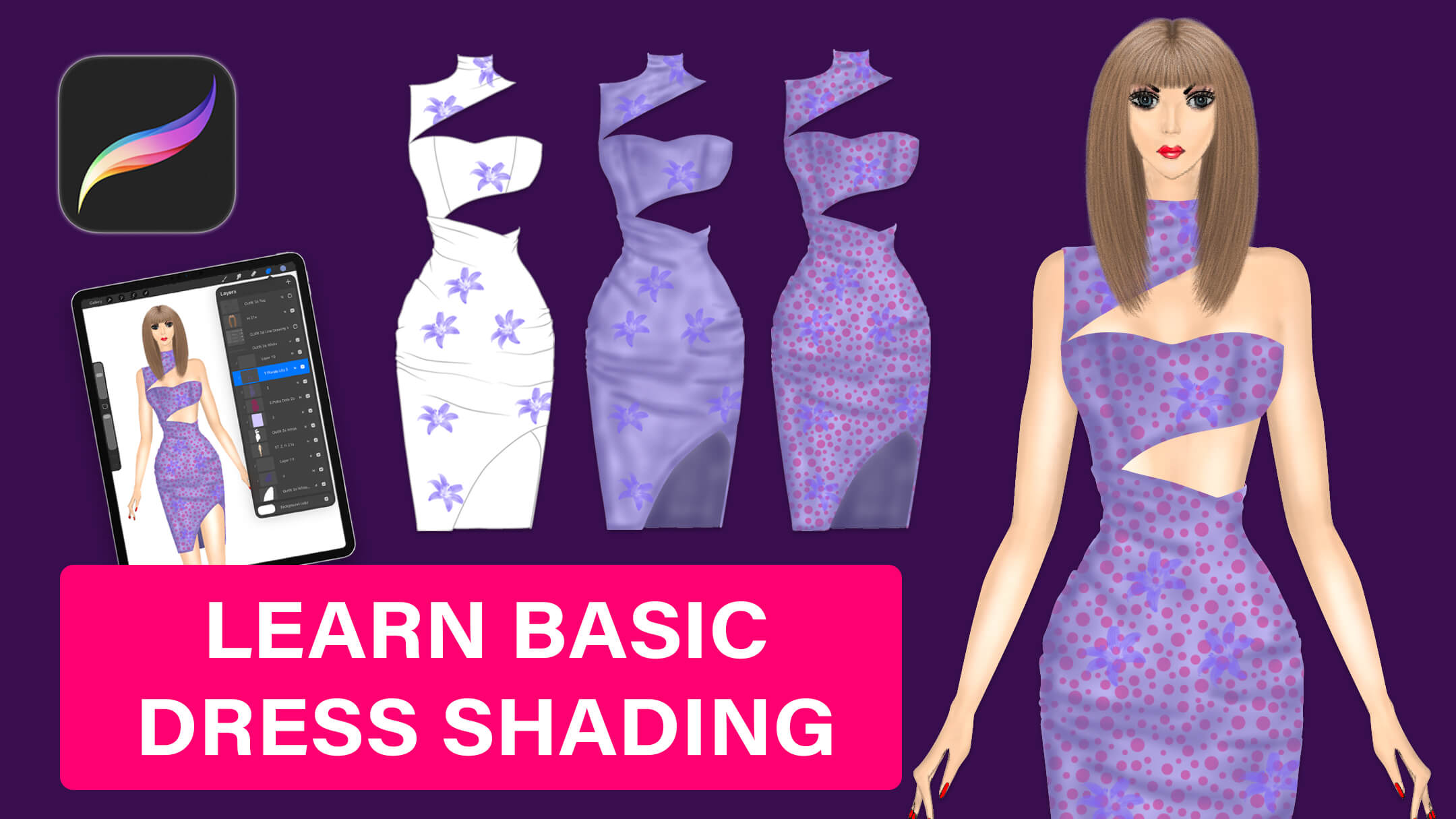 3 Decisions to Make Before You Shade a Dress in Procreate