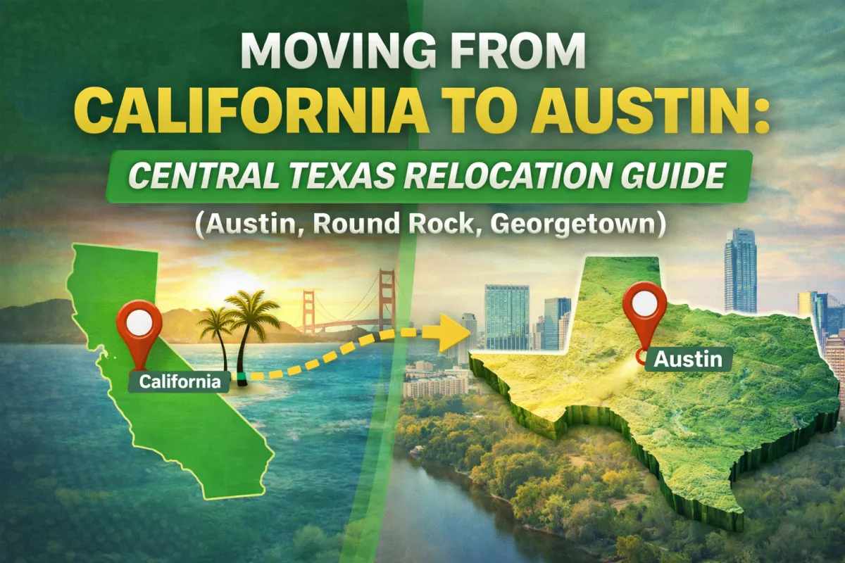 Moving From California to Austin: Central Texas Relocation Guide (Austin, Round Rock, Georgetown)