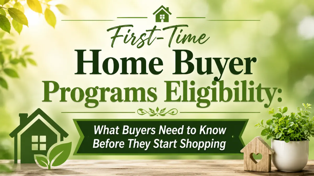 First-Time Home Buyer Programs Eligibility guide for Georgetown TX buyers and sellers