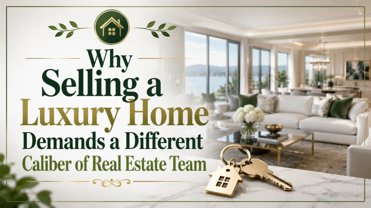 Why Selling a Luxury Home Demands a Different Caliber of Real Estate Team