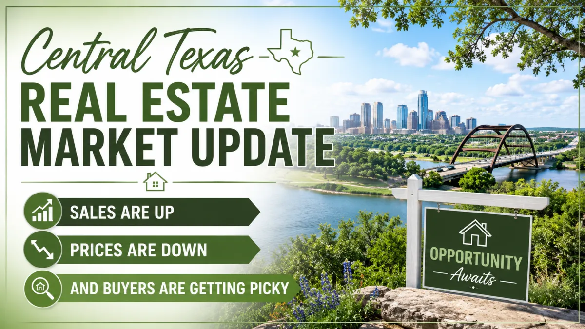 Central Texas Real Estate Market Update: Sales Are Up, Prices Are Down, and Buyers Are Getting Picky