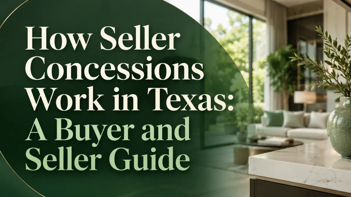 How Seller Concessions Work in Texas: A Buyer and Seller Guide